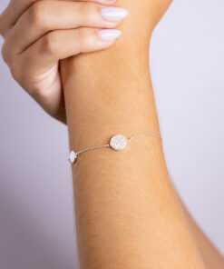 I1-129 Pulseira Cravejada Importada  Peso aproximado: 1.9g Lote 17