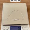 L4-13 Pulseira Veneziana Diamantada V15, 0,80g  Lote 3