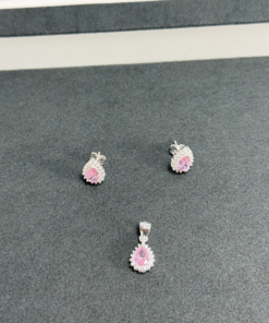 B2-25 CONJUNTO GOTA CRAVEJADO IMPORTADO SEM CORRENTE  3,4g Lote  17