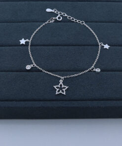 H4-149 Pulseira  Cravejada Importada PESO APROXIMADO 2,4g Lote 17