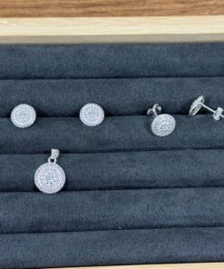 C3-83 Conjunto Cravejado Importado  3,0g Lote 17