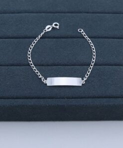 H1-94 Pulseira Baby Plaquinha 1.76g Lote 16