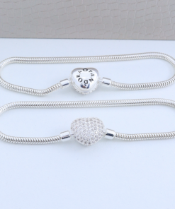 PULSEIRA FLEXIVEL 2,4MM L12 CORAÇÃO CRAVEJADA