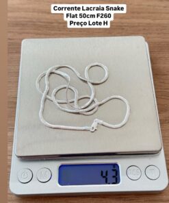L1-31 CORRENTE LACRAIA SNAKE FLAT 50CM  LOTE 6