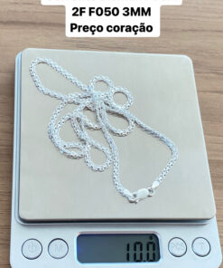 L3-24 CORRENTE BISMAK 2 FIOS 3MM 70CM F050  LOTE 5