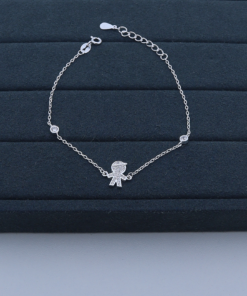 H4-148 Pulseira  Cravejada Importada PESO APROXIMADO 2,7g Lote 17