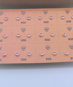 A2-17 Brinco Coração Especial 4MM embutido MÍN. 6 UNID.