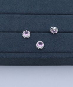 F4-7 Pingente Redondo Cravejado  0.77g Lote 19