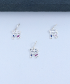 F2-22 PINGENTE CASAL NAMORADOS  0.9g Lote 19