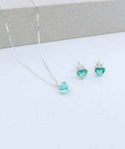 B6-47 Conjunto Cravação Inglesa 6mm Blue Zircon-10