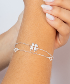 I1-145 Pulseira Craveja  Importada "Namorados“ Peso aproximado: 2.7g Lote 17