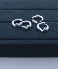 E1-63 Argola Raio Cravejada Importada  2,5g Lote18