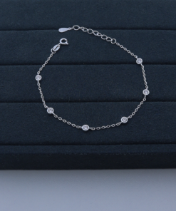 H4-143 Pulseira Cravejada Importada PESO APROXIMADO 2,3g Lote 17