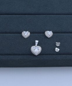 B4-15 Conjunto Importado Coração  4.5g Lote 17