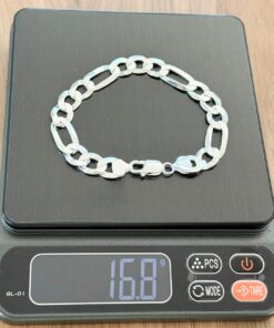 L3-48 Pulseira 3x1 Fígaro 10mm N F220   16,80g  Lote 1