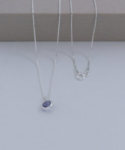 B3-84 Colar Ponto de Luz Lilás