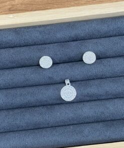 B6-32 Conjunto Cravejado Importado  2,95g Lote 17