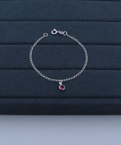 H3-49 Pulseira Baby Rosa Pink 0.87g Lote 16