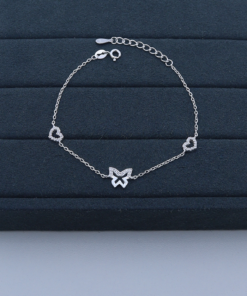 H4-150 Pulseira  Cravejada Importada PESO APROXIMADO 2,3g Lote 17