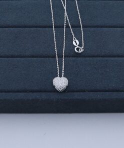 B5-7 Colar Coração Cristal 1.53g Lote 17