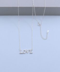 B4-54 Colar Importado Love Peso Aproximado 2.36g Lote 17