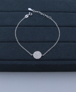 H4-145 Pulseira Cravejada Importada PESO APROXIMADO 2,0g Lote 17