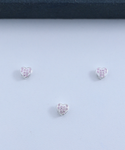 F2-51 Pingente CORAÇÃO CRAVEJADO 0.4g Lote 19