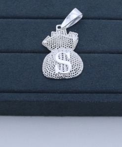 M4-4 Pingente masculino saco de dinheiro TAM 4.9cm  8.7g Lote 2