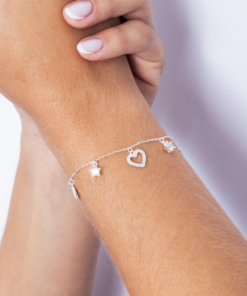 I2-5 Pulseira Cravejada Importada Peso aproximado: 2.3g Lote 17