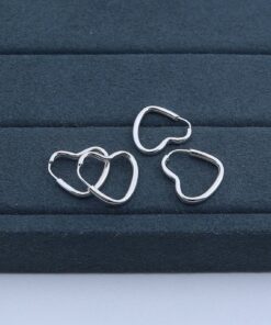 E1-22 Argola Coração F160 Cp00  0.9g Lote 21