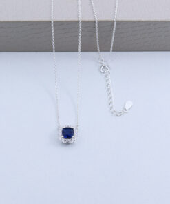 B2-78 Colar Cravejado Importado Prata 925 Peso Aproximado 2,35g Lote 7