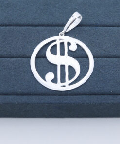 M4-37  Pingente masculino Cifrão TAM 5.7cm 7.8g  Lote 2