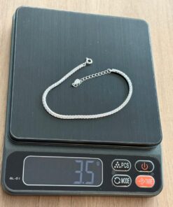 I2-10 Pulseira Riviera 2mm 17+3cm  3.5g Lote 14