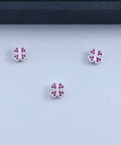 F1-89 PINGENTE TREVO CRAVEJADO PII1348 0,62g Lote 19