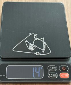 L5-43 CORRENTE GRUMET 1MM 45CM A F030 LOTE 5