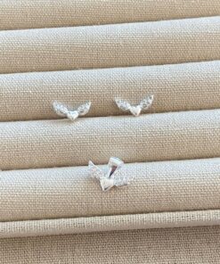 B3-55 Conjunto Coração C/Asas Cravejado Importado  2,75g Lote 17