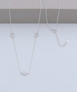 B5-67 Colar Coração Cravejado Importado Peso Aproximado 2,0g Lote 17