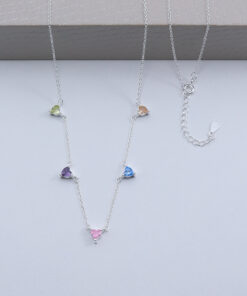 B5-71 Colar Cravejado Importado Peso Aproximado 2,6g Lote 17