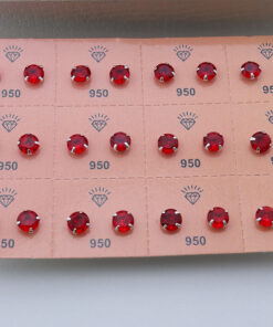 K5 BRINCO REDONDO 7MM VERMELHO MÍN. 6 UNID.