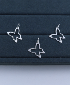 F1-29 Pingente Borboleta estamparia 0,5g Lote 20