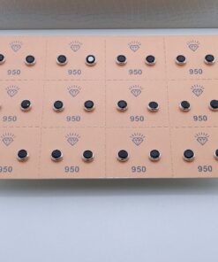 J3-24 Brinco Cravação Inglesa Redondo Black 4mm