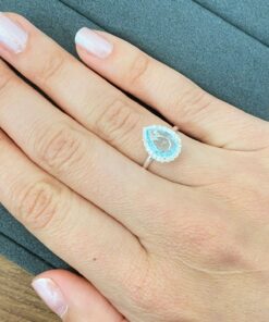 R3-19 Anel Gota Crav. 1.74g Lote 19