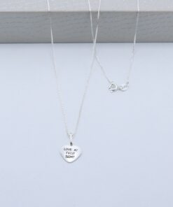 C2-62 Colar Love Coração Peso Aproximado 2.2g Lote 16