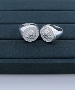 Q4-13 Anel Face De Cristo Masculino 9.6g Lote 8