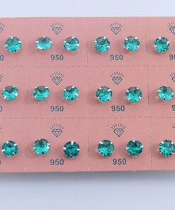 K5- BRINCO REDONDO 8MM TURMALINA  MÍN. 6 UNID.