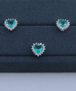 F2-60 Pingente coração cravejado PII-1037  0.9g Lote 19