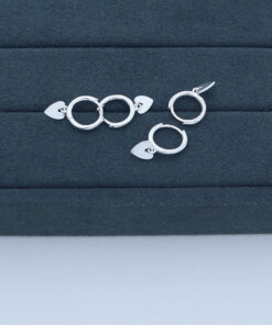 E1-76 Argola Lisa Coração Importada  1,7g Lote 18