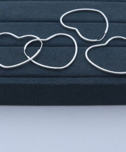 E1-38 Argola Coração Fio Quadrado F130  1.6g Lote 21