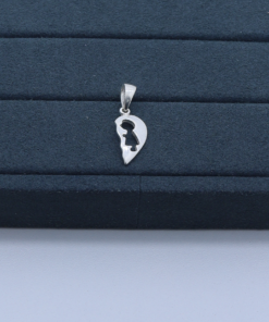 M1-23 Pingente Coração Partido TAM  2,5cm 1.6g Lote 2