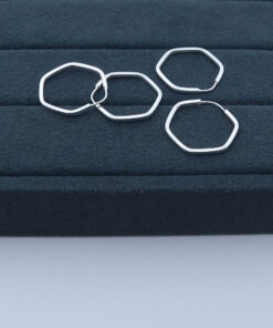 E2-44 Argola HEXÁGONO F130   1,1g Lote 21